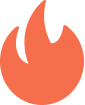 Orange Flame Emblem illustration from Mail Blaze logo
